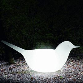 Светящаяся фигурка птицы Paloma Serralunga Италия, материал 3D пластик