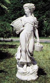 Cтатуя Donna con cesto Italgarden Италия, материал композитный мрамор