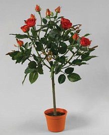 Роза на штоке , материал 