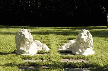 Садовая фигурка Leone berbero Italgarden Италия, материал композитный мрамор