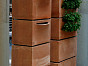 Колонна (5 контейнеров) ORTOVASO San Rocco Италия, материал глина Галестро, доп. фото 3